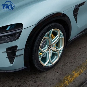 Rines de Aleación de Aluminio Forjado de 15-21 Pulgadas, Personalizados, 5x112, 5x120, 5x114.3, Bicolor Verde, Diseño Poligonal, para Porsche, BMW, Mercedes, Audi - Product Image 5