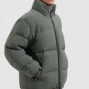 Veste d'hiver pour homme en duvet imperméable, respirante, à séchage rapide, style streetwear, col montant, logo personnalisé, étiquette personnalisée, marque personnalisée - Product Image 6