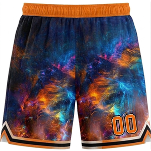 Shorts en maille personnalisés de haute qualité, sublimés, décontractés, pour le basketball et la course à pied, au-dessus du genou, respirants, pour hommes - Product Image 3