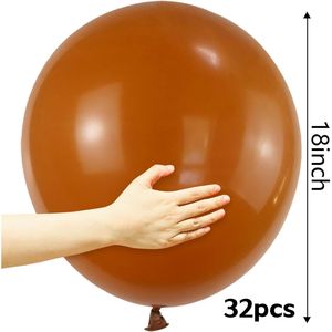 32 Palloncini in Lattice Marrone da 18 Pollici, Grandi Palloncini Rotondi per Decorazioni di Matrimoni e Compleanni - Product Image 2
