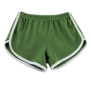 Shorts en coton pour femmes, taille haute, jambes larges, cordon de serrage, taille élastique, coupe ample, volants, shorts décontractés d'été avec poches - Product Image 3
