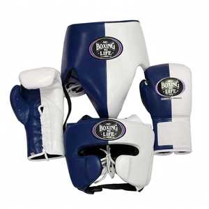 ชุดฝึกซ้อมสีน้ำตาลรุ่นล่าสุดแบบปรับแต่งได้ ไม่มีกล่องบรรจุภัณฑ์ ไม่มีชีวิตที่ไร้การต่อสู้ ประกอบด้วยถุงมือหนังแท้สำหรับฝึกซ้อม สายรัดปรับได้ หมวกป้องกันศีรษะ และอุปกรณ์ป้องกันขาหนีบ - Product Image 5