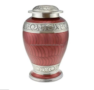 Urnas de Cremación de Metal de Aluminio Estilo Americano Personalizadas al por Mayor, Urnas para Cenizas de Adultos, Color Rosa Meena, Grabadas, Biodegradables, Proveedor Grande - Product Image 1