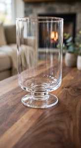 Vase en verre transparent côtelé résistant à la chaleur, support cylindrique pour fleurs, décoration de table pour Noël, la Saint-Valentin, la maison - Product Image 5