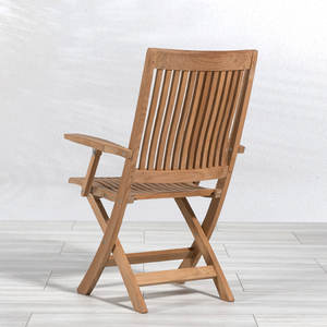 Silla de Comedor Plegable Moderna de Madera de Teca Sólida, Ecológica, para Exteriores, para Apartamentos, Villas y Proyectos Hoteleros - Product Image 5