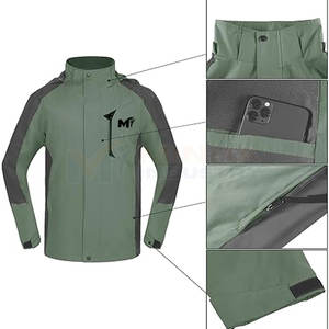 Veste de pluie en nylon et polyester avec logo personnalisé, meilleur prix, prix de gros, veste de pluie de qualité supérieure - Product Image 4