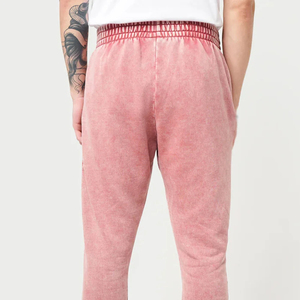 Pantalon décontracté pour homme coupe droite surdimensionnée délavé à l'acide, 100% coton extensible de haute qualité, service OEM - Grande Vente - Product Image 6