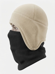 Gorro de Forro Polar Cálido con Orejeras y Cubierta Facial Extendida, Gorro de Invierno para Exteriores, Suave y Cómodo para Clima Frío - Product Image 3