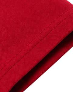 Camiseta Polo Personalizada para Hombre en Negro, Rojo y Blanco, Manga Corta, Informal, Deportiva, para Golf, Transpirable, Diseño de Bloques de Color para Verano - Product Image 5