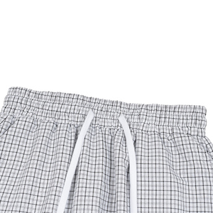 Shorts vintage unisexe tendance à carreaux multi-poches, taille mi-haute, coupe décontractée pour homme, style capri, respirant, mode hip-hop - Product Image 4