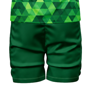 ชุดวอลเลย์บอลชาย สีเขียว-ดำ แบบซับลิเมชั่น เสื้อแขนยาวและกางเกงขาสั้น ชุดกีฬาระบายอากาศได้ดี สำหรับฝึกซ้อมและแข่งขัน - Product Image 6