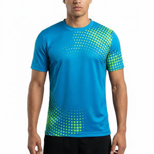 Custom Sportswear T <b>Shirt</b> Men Polyester Quick Dry Training Gym Tee Soccer Jersey Style OEM ODM Manufacturer - Product Image 1
