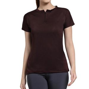 T-shirt pour femmes Meilleur design Nouveau style T-shirt à manches courtes T-shirt décontracté pour femmes 100% coton à fibres longues T-shirts à manches courtes pour femmes - Product Image 1