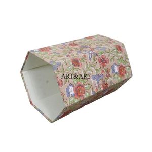 ถังขยะกระดาษแข็งคุณภาพสูงทันสมัย พร้อมลายพิมพ์ดอกไม้ทำมือ และผ้าฝ้าย 100% พร้อมตัวเลือกโลโก้แบบกำหนดเอง - Product Image 2