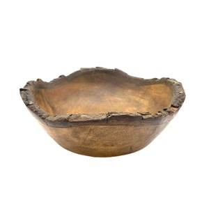 Bol à salade en bois d'acacia poli de style campagnard, artisanal, écologique, personnalisé, passe au lave-vaisselle, pour les fêtes et la maison - Product Image 1