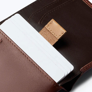 Portefeuille homme en cuir véritable robuste à double rabat avec fenêtre pour carte d'identité, fait main, coutures de qualité supérieure, personnalisable - Product Image 4