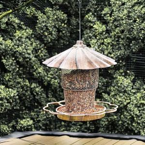Mangeoire à oiseaux pour jardin avec couvercle pour attirer les oiseaux chanteurs et autres créatures ailées - Product Image 2