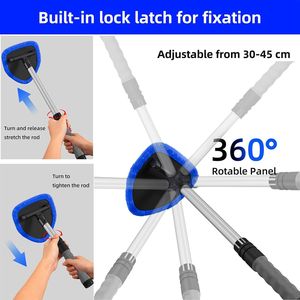 Strumento Estensibile per la Pulizia del Parabrezza Han con 4 Cuscinetti in Microfibra Riutilizzabili e Lavabili, Pulitore per Finestrini Auto - Product Image 5