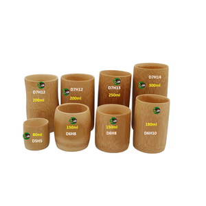 Vaso de Bambú al por Mayor con Logotipo Personalizado, Vaso de Bambú Ecológico con Tapa Personalizable de Vietnam - Product Image 1