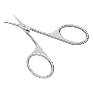 Cuticle Scissors stainless steel (For Fine Cuts of Cuticles and Skin Remnants, Safe Nail Care, Sharp <b>Edge</b>) Premium Silver - Product Image 5