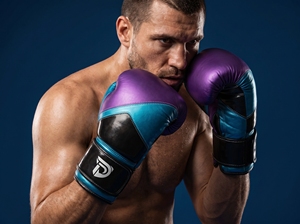 Gants de boxe en cuir véritable Dumela International Vert Rouge Blanc 6oz-16oz Équipement d'entraînement - Product Image 2