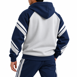 Sweat-shirt pour homme SINEWY, manches raglan, pull sportif avec poche, coupe classique, vêtement d'automne, 100% polyester respirant - Product Image 4