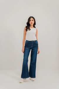 Women Street Wear Wide Leg Pants High <b>Waist</b> Straight Denim 2026 Custom Color Vintage Denim <b>Jeans</b> Pants OEM Service custom - Product Image 3