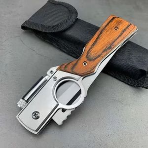 Coltello Tattico Versatile con Lama in Acciaio Inossidabile, Impugnatura Ergonomica e Fori per Pollice a Sgancio Rapido per Uso Ambidestro Quotidiano - Product Image 5