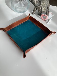 Bandeja de Cuero Genuino para Mostrador, Elegante Caja de Exhibición para Tiendas Minoristas, Bandeja de Cuero Real de Tamaño Personalizado GLTY-0059 - Product Image 6
