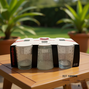 260ml VASO AGUA BALI Glass Drinkware - Product Image 3