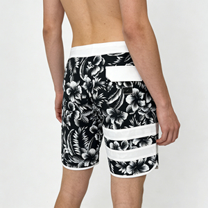Shorts décontractés pour hommes en Spandex/Polyester, anti-plis, taille élastique, tricoté, 180g, séchage rapide, respirant, pour l'été - Product Image 6