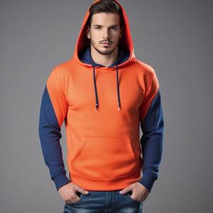 Sweat-shirt unisexe de haute qualité avec fermeture à glissière col Design personnalisé sweats à capuche graphiques grande taille technique de bouffée vêtements en gros - Product Image 2