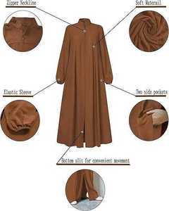 Nouvelle arrivée, abaya de style arabe de Dubaï, robe longue pour femmes musulmanes, taille adulte, abayas ethniques, style abayas, logo personnalisé - Product Image 2