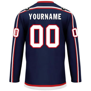 Wholesale Custom 100% Polyester Sublimation Printed Hockey Jersey Pakistan OEM Supplier Export USA Buyers Team Ice Hockey - Product Image 5