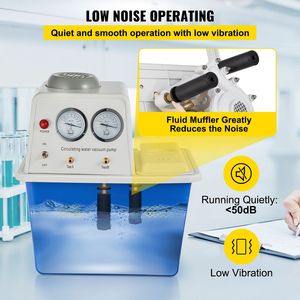 Bomba de Vacío de Circulación de Agua de Acero Inoxidable de 180W 110V Multiusos para Laboratorio, 15L, Anticorrosión, 2 Grifos de Gas para Evaporador Rotatorio - Product Image 6