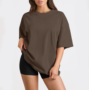 Camiseta de sublimación para mujer, 95% poliéster con tacto de algodón, personalizable, color liso, informal, ajustada, para verano - Product Image 1