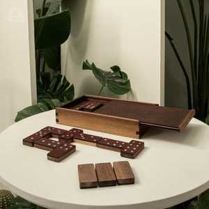 Jeux de société en bois écologiques au design traditionnel pour adultes, enfants et familles - Divertissement à domicile et en voyage - Product Image 1