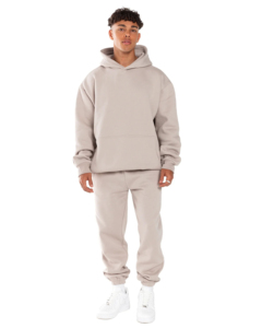 Sweat à capuche streetwear personnalisé avec impression en relief, 500 g/m², épais, grande taille, pour hommes, essentiels, sweats à capuche surdimensionnés personnalisés - Product Image 3