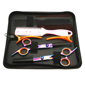 Kits de ciseaux professionnels pour la coupe de cheveux, ciseaux de coiffure en acier inoxydable, ciseaux à effiler pour barbier et salon - Product Image 1