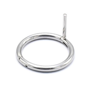 Anillo Nasal para Toro de 2.5 Pulgadas, Anillo Nasal de Acero Inoxidable Resistente para Ganado, con Tornillo, para Exhibición y Uso Veterinario en Animales de Granja - Product Image 1