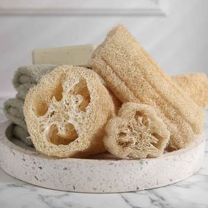 Éponge exfoliante naturelle entière en luffa d'origine vietnamienne - Exfoliant corporel multi-usages écologique et éponge à vaisselle durable - Product Image 4