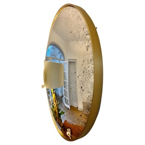 Oval Brass Mirror With Bohemian <b>Leaf</b> Design <b>Wall</b> <b>Decor</b> New - Product Image 4