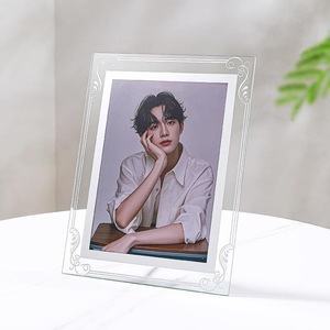 Cadre photo rectangulaire en acrylique transparent, impression UV 4 couleurs, incassable, étanche, sur pied, horizontal, pour table, moderne - Product Image 2