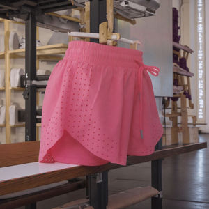 Shorts Deportivos Casuales para Mujer, Corte Ajustado, Cintura Elástica, Secado Rápido, Diseño Minimalista, Shorts de Nailon y Elastano para Diversas Ocasiones - Product Image 2