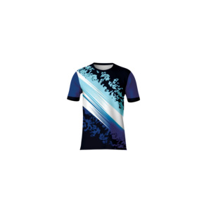 เสื้อยืดคอกลมผู้ชายคุณภาพสูง พิมพ์ลายด้านหน้าแบบ Sublimation ดีไซน์สปอร์ต พิมพ์ลายเต็มตัว เนื้อผ้าเบา แห้งเร็ว เหมาะสำหรับออกกำลังกาย - Product Image 2