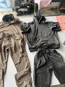 Survêtement de jogging 2-en-1 en polaire brodé pour homme avec capuche et cordon de serrage, style streetwear, service OEM, finition délavée - Product Image 4