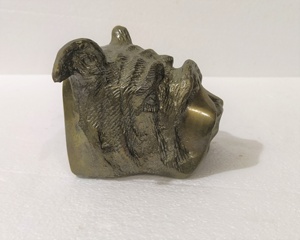 Unique Aluminum Bull Dog Sculpture Anime-Inspired Table <b>Top</b> Paper Weight <b>Book</b> Stopper Metal Figurine <b>Model</b> Casted Casting - Product Image 3