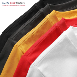 T-shirt unisexe de haute qualité à col rond Chemises streetwear en tissu uni Vente en gros Prix bon marché pour hommes - Product Image 6