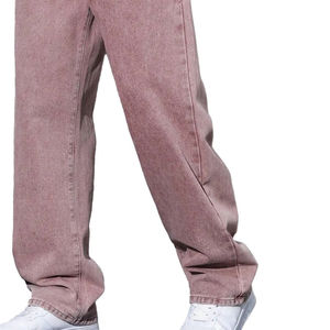 Pantalones Vaqueros Lisos para Hombre, Personalizados con Lavado Ácido, 100% Algodón, Alta Calidad, Logotipo Personalizado con Parche Bordado, Más Diseños a Precio Económico - Product Image 3