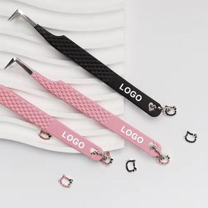 Juego de Pinzas para Pestañas Morje Surgical Logo, Herramientas de Precisión de Acero Inoxidable, Puntas Dentadas, 10 mm de Longitud, Caja con Diseño de Mariposa - Product Image 5